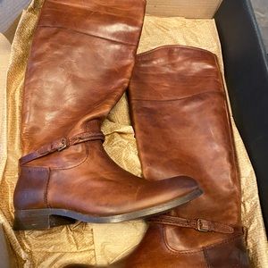 Frye Melissa Seam Tall Extended Calf Boots